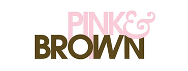 Pink and Brown Brand Logo