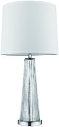 Chiara Table Lamp (Silver - Polished Chrome and Off-White) 
