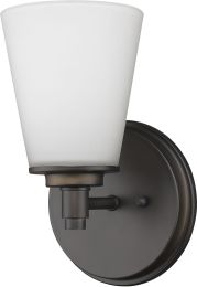 Conti 1-Light Sconce with glass shade 