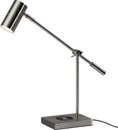 Collette Adesso Charge LED Desk Lamp (Brushed Steel) 