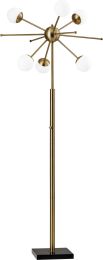 Doppler LED Floor Lamp (Brass) 