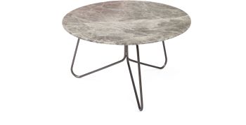 Tracy Coffee Table (24 Inch - Castle Ash Marble Top) 