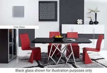 Twist Extendable Dining Table (Grey) 