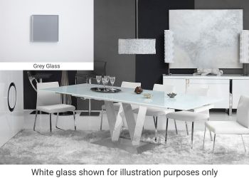 Vicky Extendable Dining Table (Grey) 