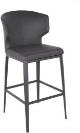 Cabo Bar Stool (Charcoal Seat Seat With Metal Base) 