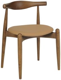 Bouvier Dining Chair (Set of 2 - Walnut & Caramel) 