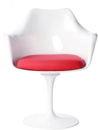 Maisie Armchair (Red & White) 