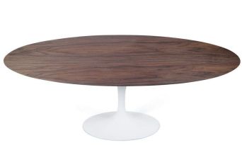 Maisie Dining Table (Oval - Walnut Top) 