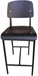 Anais Counter Stool (Black Seat with Black Frame) 