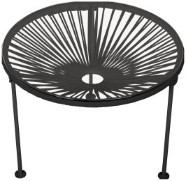 Zicatela Table (Black Weave on Black Frame) 