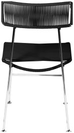 Hapi Chair (Black Weave on Chrome Frame) 