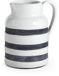 Harmon Jars, Jugs & Urns (Large - White Blue Ceramic Jug) 