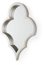 Geneva Wall Mirror (23x34 Silver Wood Frame Mirror) 