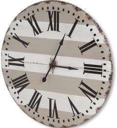 Belton Wall Clock (Round Oversize Farmhouse) 