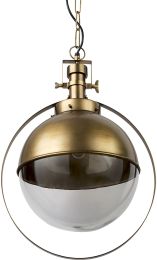 Leighton Pendant Light (Gold Toned Metal Spherical) 
