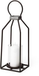 Kingston Table Candle Holder (Small - Rustic Metal Framed) 
