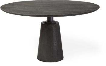 Maxwell Dining Table (Dark Brown Wood) 