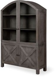 Barrett Display Cabinet (GreySolid Wood) 