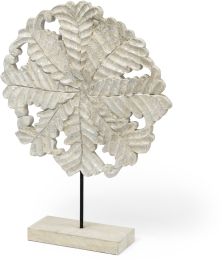 Kamara Wooden Botanical Decorative Object (Large - Natural) 