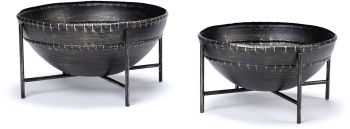 Cauldron Bowl (Set of 2 - Brown Metal) 