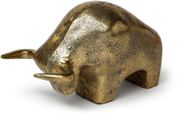 Tauro Cast Aluminum Raging Bull (Gold) 