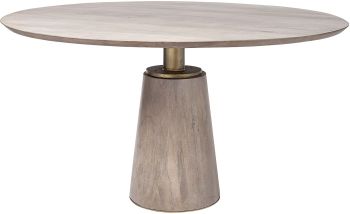 Maxwell Dining Table (Light Brown Wood) 