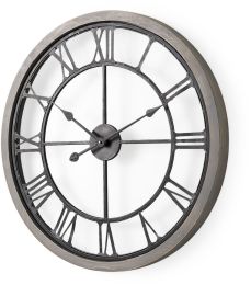 Mething Wall Clock (GreyMedium Farmhouse) 