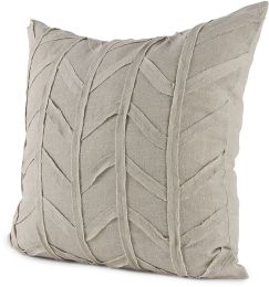 Ivivva Decorative Pillow (20x20 - Beige Fabric Textured Cover) 