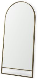Sadie Floor Mirror (Antique Gold Rounded Arch) 