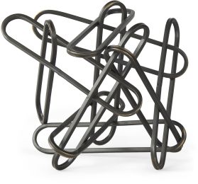 Henderson Metal Paperclip Decorative Object (Large - Black) 