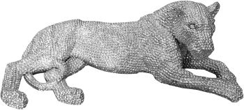 Panthera Statue (Small - Silver) 