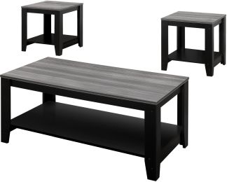 Burgh Table Set (3 Piece Set - Black) 