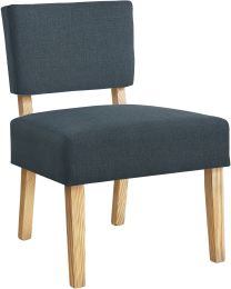 Shako Accent Chair (Blue & Natural) 