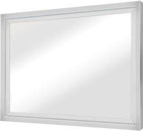 Glam Wall Mirror (Rectangular Wide - Silver) 