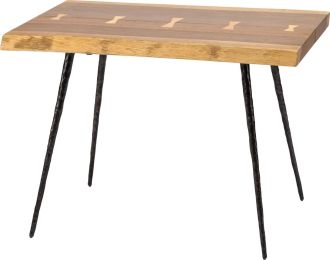 Nexa Side Table (Single - Smoked Oak with Black Legs) 