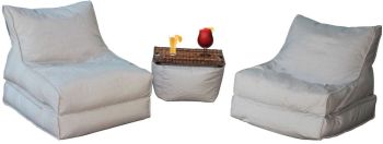 The Hamptons Lounger (Set of 2 with 1 Ottoman) 