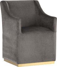 Zane Wheeled Lounge Chair (Piccolo Pebble) 