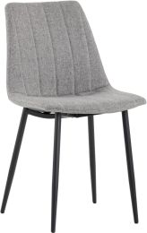 Drew Dining Chair (Set of 2 - Fabric with Black Base) 