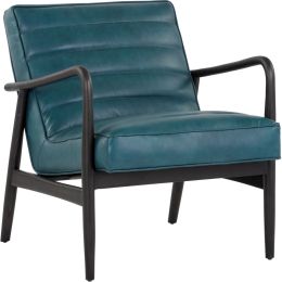 Lyric Lounge Chair (Vintage Peacock Leather) 