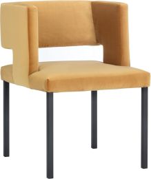 Lenora Dining Chair (Velvet Gold) 