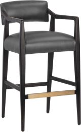 Keagan Barstool (Brentwood Charcoal Leather) 