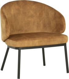 Echo Lounge Chair (Black & Nono Tapenade Gold) 