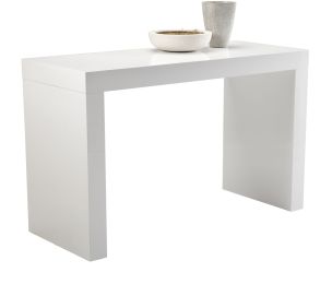 Faro Counter Table (High Gloss White) 