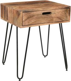 Jaydo Accent Table (Natural Burnt) 