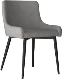 Bianca Side Chair (Set of 2 - Grey & Black Leg) 