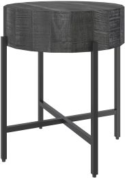 Blox Round Accent Table (Grey) 