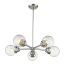 5 Light - Polished Nickel and Clear