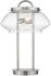 Garner Table lamp (2 Light - Satin Nickel and Clear)