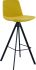 Sandy Counter Stool (Yellow with Metal Base)