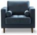 Bente Tufted Velvet Lounge Chair (Light Blue)